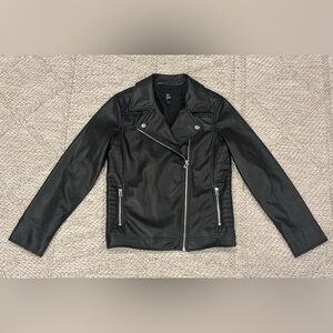 Art Class Faux Leather Moto Jacket Girls Size XL